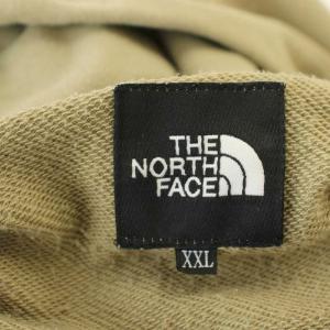 THE NORTH FACE SQUARE LOGO HOODIE NT12034 パーカー スウェット ロゴ 長袖 XXL ベージュ