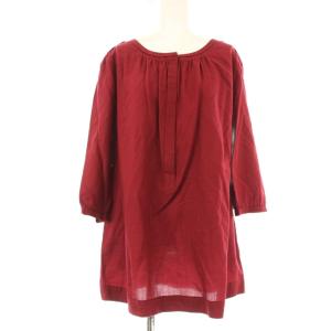 シャツ ブラウス 長袖 ロゴ 44 赤 レッド B2M05-644-16 /OR