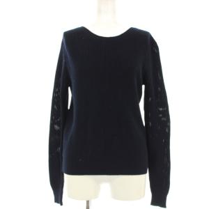 ニット セーター 長袖 XS 紺 ネイビー 0200011413 /OR