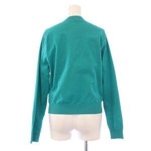 CABaN ニットカーディガン 長袖 クルーネック ストレッチ ショート丈 F エメラルドグリーン /BB