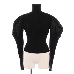 フネ ピュアウールバルーンスリーブニット XS ブラック