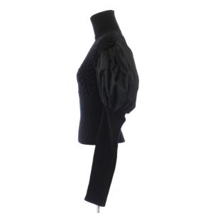 Max Mara フネ ピュアウールバルーンスリーブニット XS ブラック