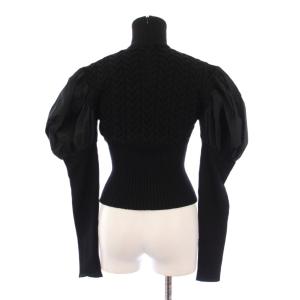 Max Mara フネ ピュアウールバルーンスリーブニット XS ブラック