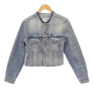 クロップドカラーレスデニムジャケット