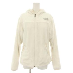 フリースジャケット ジップアップパーカー ボアジャケット アウター フード S 白 ホワイト /YT