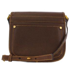 GUCCI オールドグッチ ショルダーバッグ レザー 茶 /BM OH