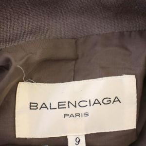 BALENCIAGA チェスターコート ロング ウール コート 9 グレー /G