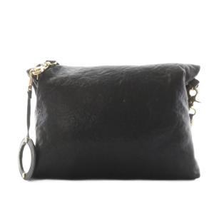 TORY BURCH ショルダーバッグ ゴールド金具 チェーン レザー 黒 ブラック /AN9