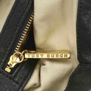 TORY BURCH ショルダーバッグ ゴールド金具 チェーン レザー 黒 ブラック /AN9