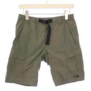 ショートパンツ クラスファイブカーゴショーツ ナイロン ジップフライ ベルト ロゴ S カーキ NB41725