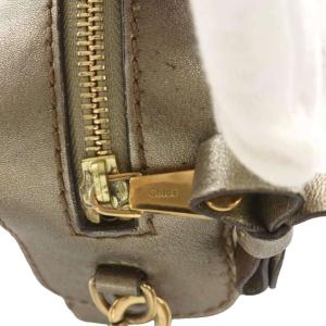 Chloe ショルダーバッグ ロゴ レザー ゴールド色 /AN11