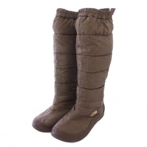 THE NORTH FACE スノーブーツ ロング ラウンドトゥ 総柄 US7.5 24.5cm グレー /BB