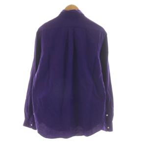RALPH LAUREN ボタンダウンシャツ 長袖 ポニー ロゴ 刺繍 CLASSIC FIT L パープル 0200011589