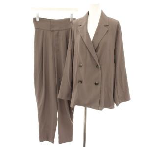 21SS スーツ セットアップ 上下 ジョーゼットダブルジャケット F 2wayパラシュートパンツ イージーパンツ