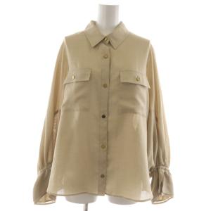 22SS ドルマンシャツブラウス シャツ 長袖 36 ベージュ 03222 41067-00 /RR