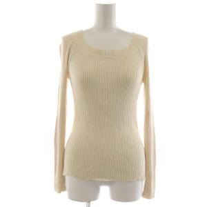 ニット セーター 長袖 リブ 40 ベージュ M5N31-673-02 /RR