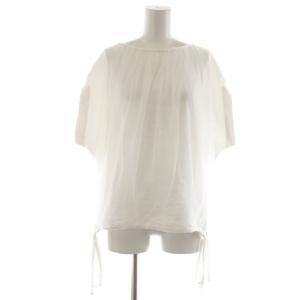 チュールレイヤードトップ カットソー 半袖 36 白 02222 42192 /RR