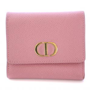 LADY DIOR ロータスウォレット カナージュ 三つ折り財布 ピンク（2024