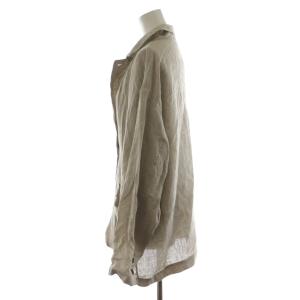 かぐれ リネンテーラードジャケット シングル 麻 F グレージュ GAA5-27M014 /AN49