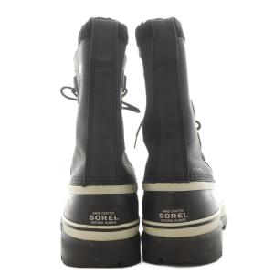 SOREL カリブー CARIBOU スノーブーツ レースアップ ロゴ 26.0cm 黒 ブラック 100287 /AN23