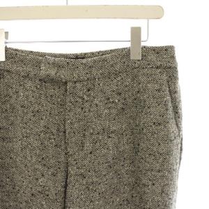 agnes b. テーパードパンツ ウール 絹 シルク混 42 グレー ベージュ 1061100 /HN