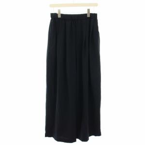 FORK&SPOON ツータックワイドイージーパンツ ガウチョ 2 紺 ネイビー DFA5-24V116