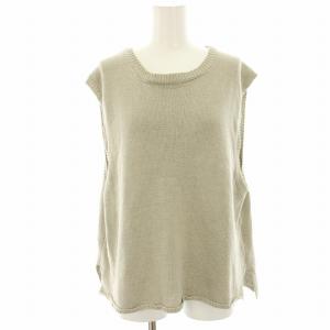 コットンテープヤーンニットベスト プルオーバー F グレー GAA4-22M008 /HN