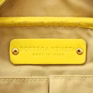 BOTTEGA VENETA イントレチャート ミニバッグ ハンドバッグ レザー 黄色 イエロー /G OH