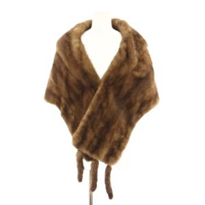 ファーストール ファーショール ミンク 茶 ブラウン /YT