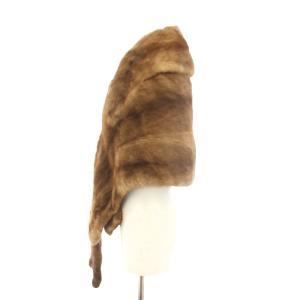 SAGA MINK ファーストール ファーショール ミンク 茶 ブラウン /YT