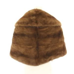 SAGA MINK ファーストール ファーショール ミンク 茶 ブラウン /YT