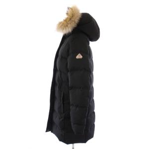 PYRENEX GRENOBLE FUR ダウンコート ラクーンファー 40 ブラック