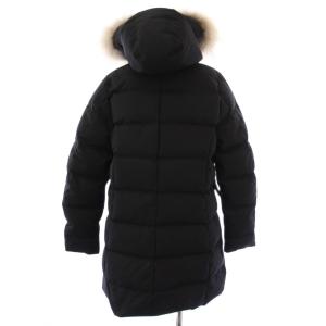 PYRENEX GRENOBLE FUR ダウンコート ラクーンファー 40 ブラック