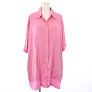 22AW CHAMBRAY BIG PATTERN SHIRT シャツ 半袖 F ピンク 02220490030