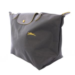Longchamp ル プリアージュ クラブ トートバッグ ハンドバッグ ナイロン レザー ロゴ 刺繍 ワンポイント バイカラー