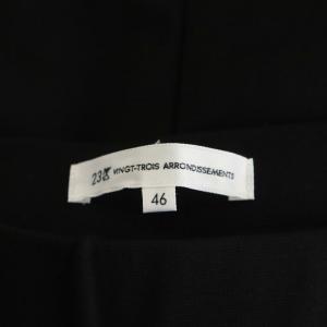 23区 22SS イージーパンツ 46 黒 ブラック PRWWNM6331 /AN45