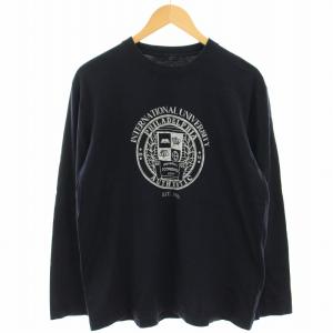 PHILADELPHIA ロンTシャツ カットソー 長袖 ロゴプリント F 紺 ネイビー /HN