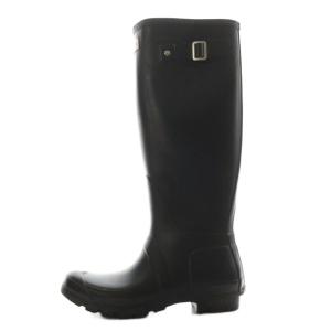 レインブーツ レインシューズ ロングブーツ ロゴ ラバー UK5 黒 ブラック W23499 /AN32