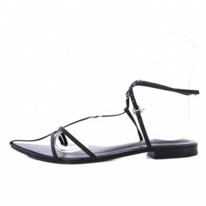 FRAY I.D サンダル ポインテッドトゥ ストラップ 37 黒 FWGS222314 /TK