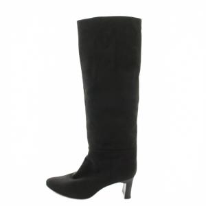 Le Talon グリーズ GRISE ニーハイブーツ ロングブーツ スエード M 黒 ブラック /G