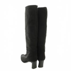 Le Talon グリーズ GRISE ニーハイブーツ ロングブーツ スエード M 黒 ブラック /G