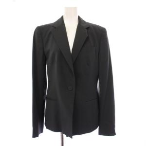 EMPORIO ARMANI シングルスーツ セットアップ テーラードジャケット アウター 総裏地 スラックスパンツ ウール 44 チャコールグレー