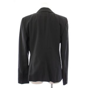 EMPORIO ARMANI シングルスーツ セットアップ テーラードジャケット アウター 総裏地 スラックスパンツ ウール 44 チャコールグレー