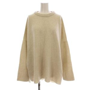 22AW ウールカシミヤ 脇スリットクルーネックプルオーバー ニット 22080900720030 セーター