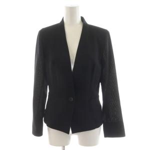 ノーカラージャケット 40 黒 ブラック M5E14-771-09 /AN45