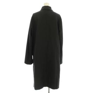 BOTTEGA VENETA ステンカラーコート ロング ナイロン M 黒 ブラック /KU