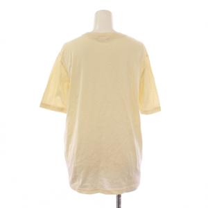 HERMES Tシャツ カットソー 半袖 クルーネック ストレッチ 刺繍 F ベージュ /BB