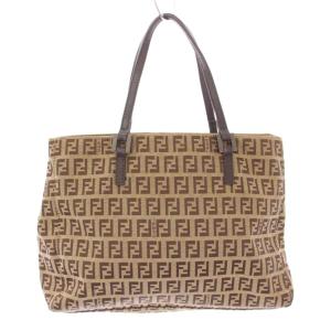 ズッキーノ ズッカ柄 ハンドバッグ ベージュ ブラウン