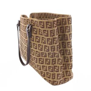 FENDI ズッキーノ ズッカ柄 ハンドバッグ ベージュ ブラウン