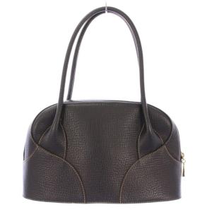 LOEWE ハンドバッグ  ロゴ 型押し ブラック